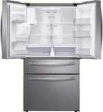 Samsung 28 Cu. Ft. 4-Door French Door Smart Refrigerator FlexZone Drawer Stainless Steel from Kings Outlet