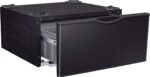 Samsung Washer/Dryer Laundry Pedestal Storage Drawer Brushed Black from Kings Outlet