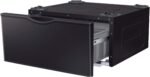 Samsung Washer/Dryer Laundry Pedestal Storage Drawer Brushed Black from Kings Outlet