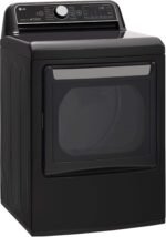 LG 7.3 Cu. Ft. Smart Electric Dryer Steam Sensor Dry Black Steel from Kings Outlet