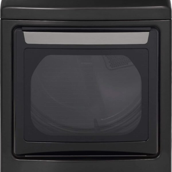 LG 7.3 Cu. Ft. Smart Electric Dryer Steam Sensor Dry Black Steel from Kings Outlet
