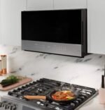 Café 2.1 Cu. Ft. Over-the-Range Microwave Sensor Cooking Wi-Fi Platinum Glass from Kings Outlet