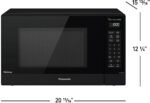Panasonic 1.2 Cu. Ft. 1200 Watt SN66KB Microwave Inverter Genius Sensor Black from Kings Outlet