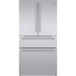 Bosch 800 Series 21 Cu. Ft. 4-Door French Door Counter-Depth Smart Refrigerator VitaFresh Stainless from Kings Outlet