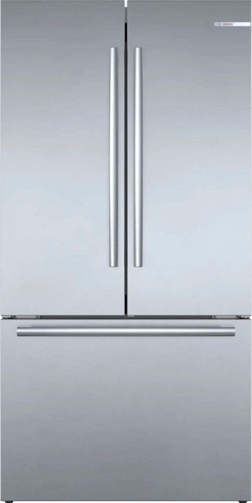 Bosch 800 Series 21 Cu. Ft. French Door Bottom Freezer Counter-Depth Smart Refrigerator VitaFresh from Kings Outlet