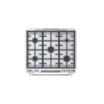 Bosch 800 Series 4.8 Cu. Ft. Slide-In Gas Convection Range Self-Cleaning Dual Flame Burner from Kings Outlet
