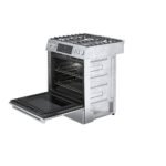Bosch 800 Series 4.8 Cu. Ft. Slide-In Gas Convection Range Self-Cleaning Dual Flame Burner from Kings Outlet