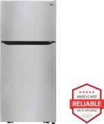 LG 20.2 Cu. Ft. Top-Freezer Refrigerator Stainless Steel from Kings Outlet