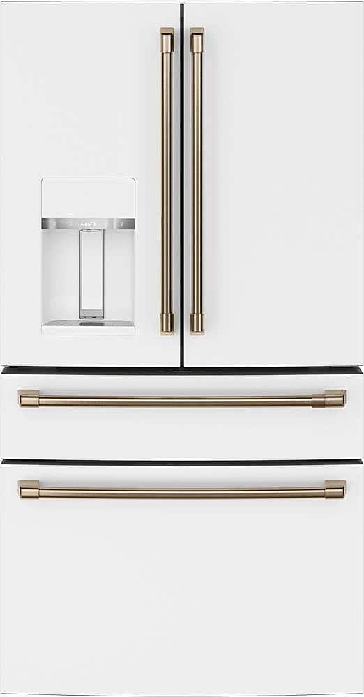 Café 27.6 Cu. Ft. 4-Door French Door Smart Refrigerator Customizable Matte White from Kings Outlet