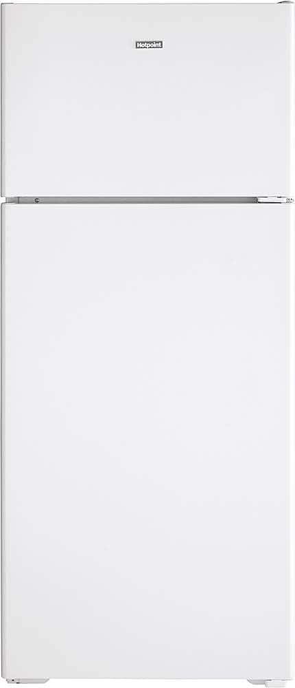 Hotpoint 17.5 Cu. Ft. Top-Freezer Refrigerator LED Interior Lighting White from Kings Outlet