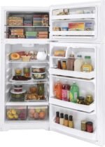 Hotpoint 17.5 Cu. Ft. Top-Freezer Refrigerator LED Interior Lighting White from Kings Outlet
