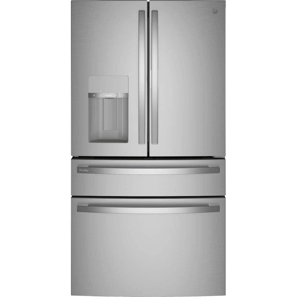 GE Profile 27.9 Cu. Ft. 4-Door French Door Smart Refrigerator Hands-Free AutoFill Stainless Steel from Kings Outlet