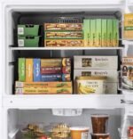 GE 17.5 Cu. Ft. Top-Freezer Refrigerator Edge-to-Edge Glass Shelves Black from Kings Outlet