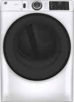 GE 7.8 Cu. Ft. Stackable Smart 10-Cycle Gas Dryer White from Kings Outlet