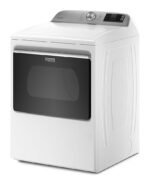 Maytag 7.4 Cu. Ft. Smart Gas Dryer Extra Power Button White from Kings Outlet
