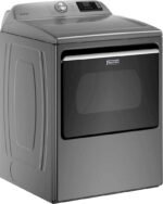 Maytag 7.4 Cu. Ft. Smart Gas Dryer Extra Power Button Metallic Slate from Kings Outlet