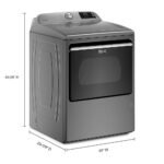 Maytag 7.4 Cu. Ft. Smart Gas Dryer Extra Power Button Metallic Slate from Kings Outlet