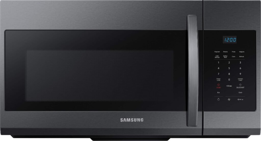 Samsung 1.7 Cu. Ft. Over-the-Range Microwave Black Stainless Steel from Kings Outlet