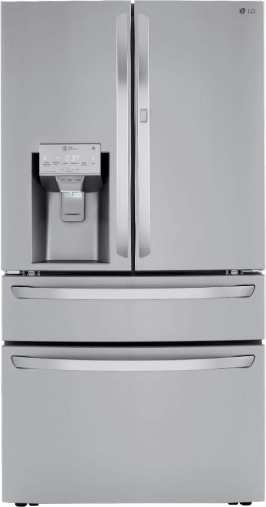 LG 22.5 Cu. Ft. 4-Door French Door-in-Door Counter-Depth Smart Refrigerator Craft Ice Stainless Steel from Kings Outlet