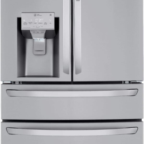 LG 22.5 Cu. Ft. 4-Door French Door-in-Door Counter-Depth Smart Refrigerator Craft Ice Stainless Steel from Kings Outlet