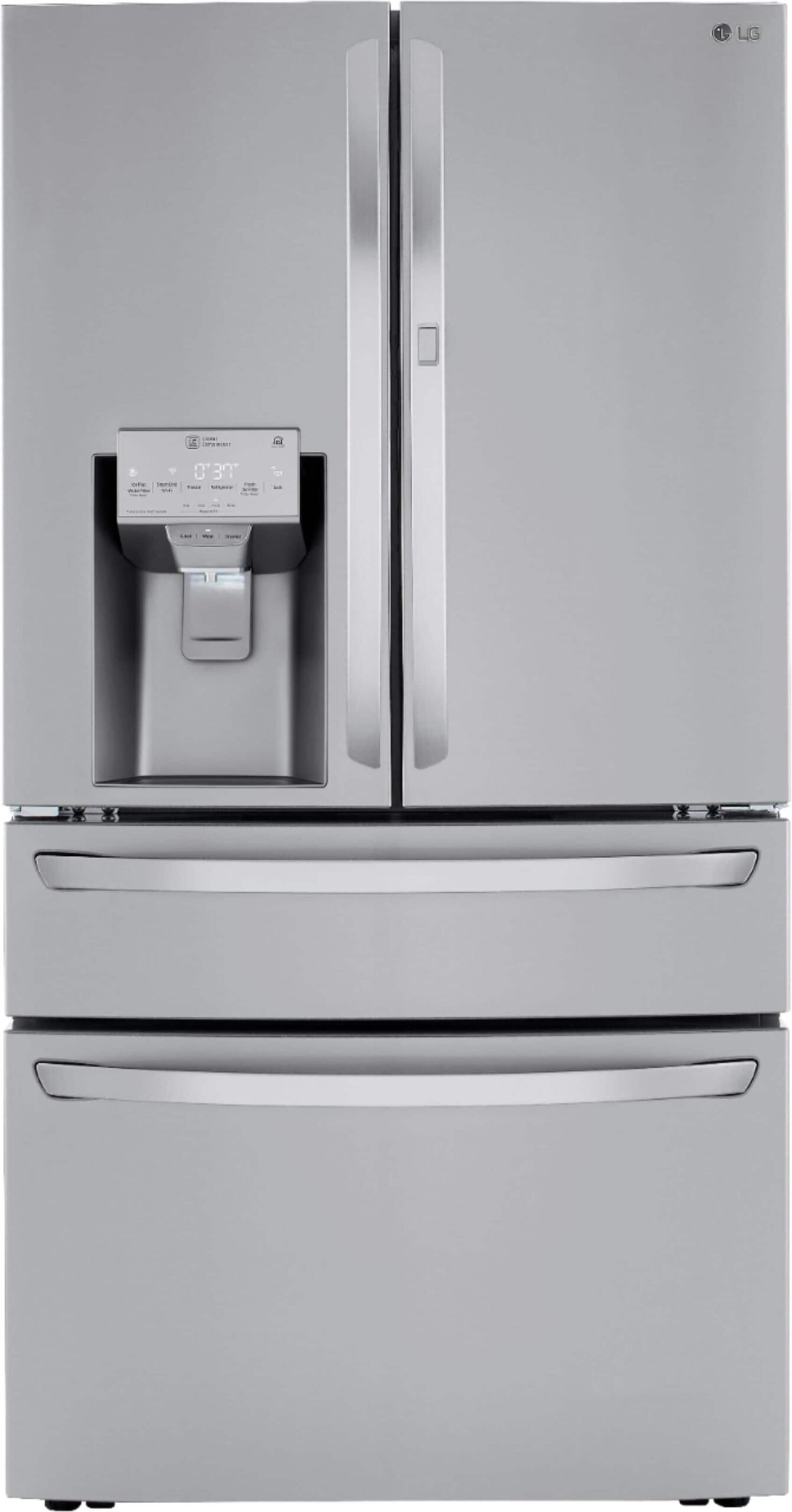 Kings Outlet LG 22.5 Cu. Ft. 4-Door French Door-in-Door Counter-Depth Smart Refrigerator Craft Ice Stainless Steel LG 22.5 Cu. Ft. 4-Door French Door-in-Door Counter-Depth Smart Refrigerator Craft Ice Stainless Steel from Kings Outlet