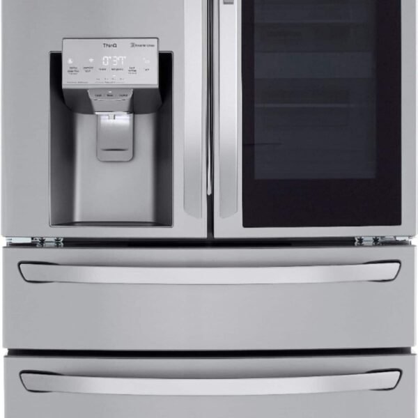 LG 22.5 Cu. Ft. 4-Door French Door-in-Door Counter-Depth Smart Refrigerator Craft Ice Stainless Steel from Kings Outlet