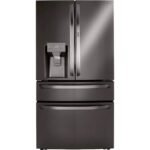 LG 29.5 Cu. Ft. 4-Door French Door-in-Door Smart Refrigerator Craft Ice Black Stainless Steel from Kings Outlet