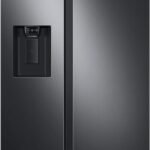 Samsung 27.4 cu. ft. Side-by-Side Refrigerator Large Capacity Black Stainless Steel from Kings Outlet