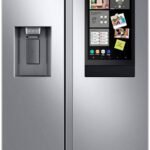 Samsung 21.5 cu. ft. Side-by-Side Counter Depth Smart Refrigerator 21.5" Touch-Screen Family Hub Stainless from Kings Outlet