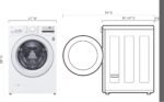 LG 4.5 Cu. Ft. High Efficiency Stackable Front Load Washer 6Motion Technology White from Kings Outlet