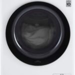 LG 2.4 Cu. Ft. High-Efficiency Stackable Smart Front Load Washer Steam Built-In Intelligence White from Kings Outlet