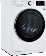 LG 4.2 Cu. Ft. Stackable Smart Electric Dryer Dual Inverter HeatPump White from Kings Outlet