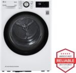 LG 4.2 Cu. Ft. Stackable Smart Electric Dryer Dual Inverter HeatPump White from Kings Outlet