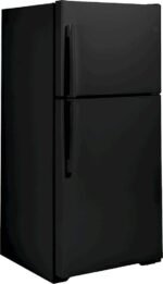 GE 21.9 Cu. Ft. Top-Freezer Refrigerator Garage Ready Performance Black from Kings Outlet