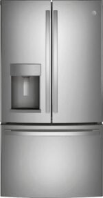 GE 27.7 Cu. Ft. French Door Refrigerator Space Saving Ice Maker Stainless Steel from Kings Outlet