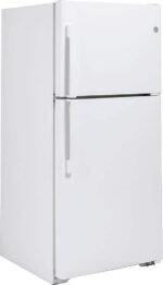 GE 21.9 Cu. Ft. Top-Freezer Refrigerator Garage Ready Performance White from Kings Outlet