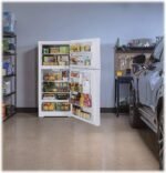GE 21.9 Cu. Ft. Top-Freezer Refrigerator Garage Ready Performance White from Kings Outlet
