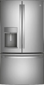 GE Profile 27.7 Cu. Ft. French-Door Refrigerator Hands-Free AutoFill Stainless Steel from Kings Outlet