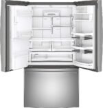GE Profile 27.7 Cu. Ft. French-Door Refrigerator Hands-Free AutoFill Stainless Steel from Kings Outlet