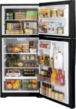 GE 19.2 Cu. Ft. Top-Freezer Refrigerator Garage Ready Performance Black from Kings Outlet