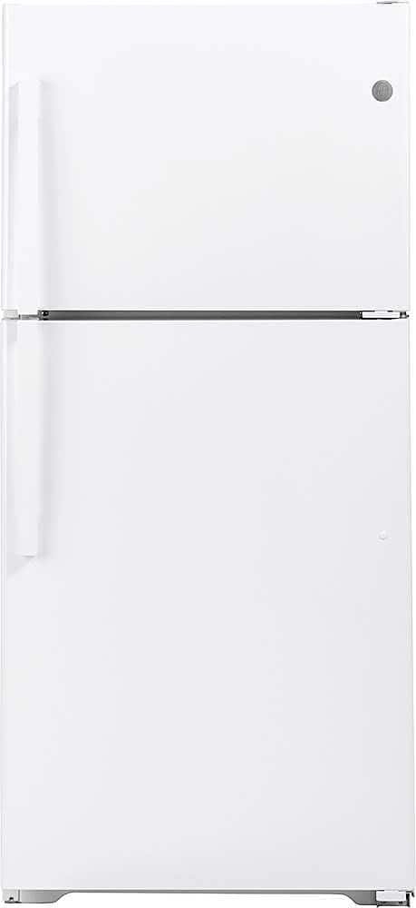 GE 19.2 Cu. Ft. Top-Freezer Refrigerator Garage Ready Performance White from Kings Outlet