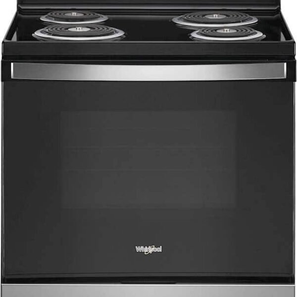 Whirlpool 4.8 Cu. Ft. Freestanding Electric Range Keep Warm Setting Stainless Steel from Kings Outlet
