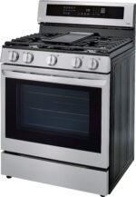 LG 5.8 Cu. Ft. Smart Freestanding Gas True Convection Range EasyClean InstaView Stainless Steel from Kings Outlet