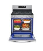 LG 5.8 Cu. Ft. Smart Freestanding Gas Range EasyClean WideView Window Stainless Steel from Kings Outlet