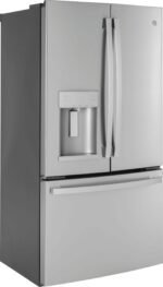 GE 22.1 Cu. Ft. French Door Counter-Depth Refrigerator Space Saving Ice Maker Stainless Steel from Kings Outlet