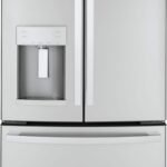 GE 22.1 Cu. Ft. French Door Counter-Depth Refrigerator Space Saving Ice Maker Stainless Steel from Kings Outlet