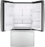 GE 22.1 Cu. Ft. French Door Counter-Depth Refrigerator Space Saving Ice Maker Stainless Steel from Kings Outlet