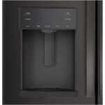 GE 22.1 Cu. Ft. French Door Counter-Depth Refrigerator Space Saving Ice Maker Black Slate from Kings Outlet
