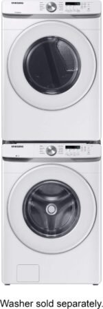 Samsung 7.5 Cu. Ft. Stackable Gas Dryer Sensor Dry White from Kings Outlet