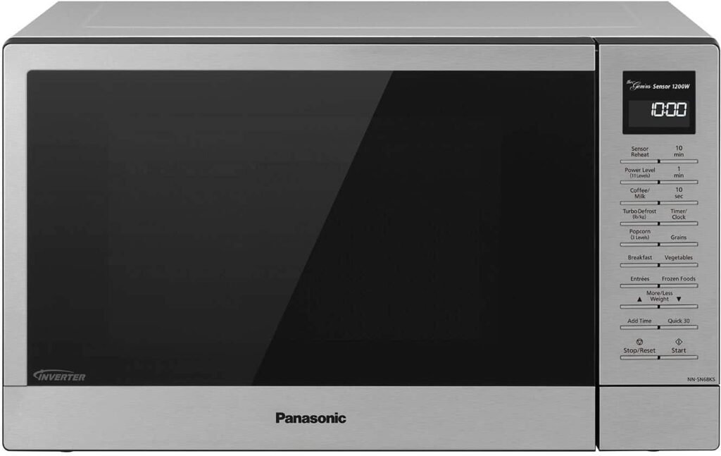 Panasonic 1.2 Cu. Ft. 1200 Watt SN68KS Microwave Inverter Genius Sensor Stainless Steel from Kings Outlet